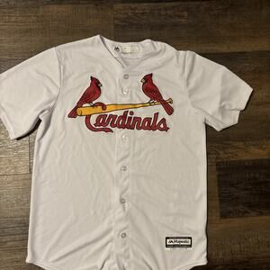 Majestic St Louis Cardinals Jersey Medium Button Up